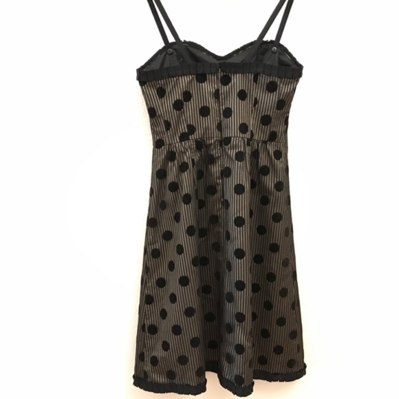 Nanette Lepore Corset Velvet Dot Dress 8 M - Picture 4 of 7